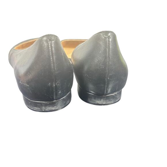 Cole Haan Women's Pointed Toe D'Orsay Flats 6.5B black Leather calf hair - Picture 5 of 10